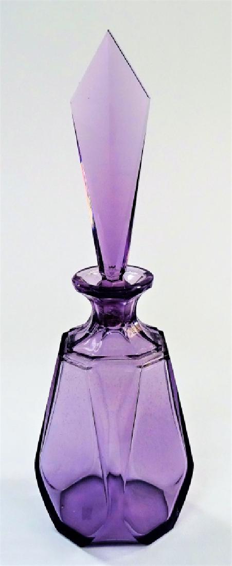 MOSER ART DECO AMETHYST DECANTER (1 of 2)