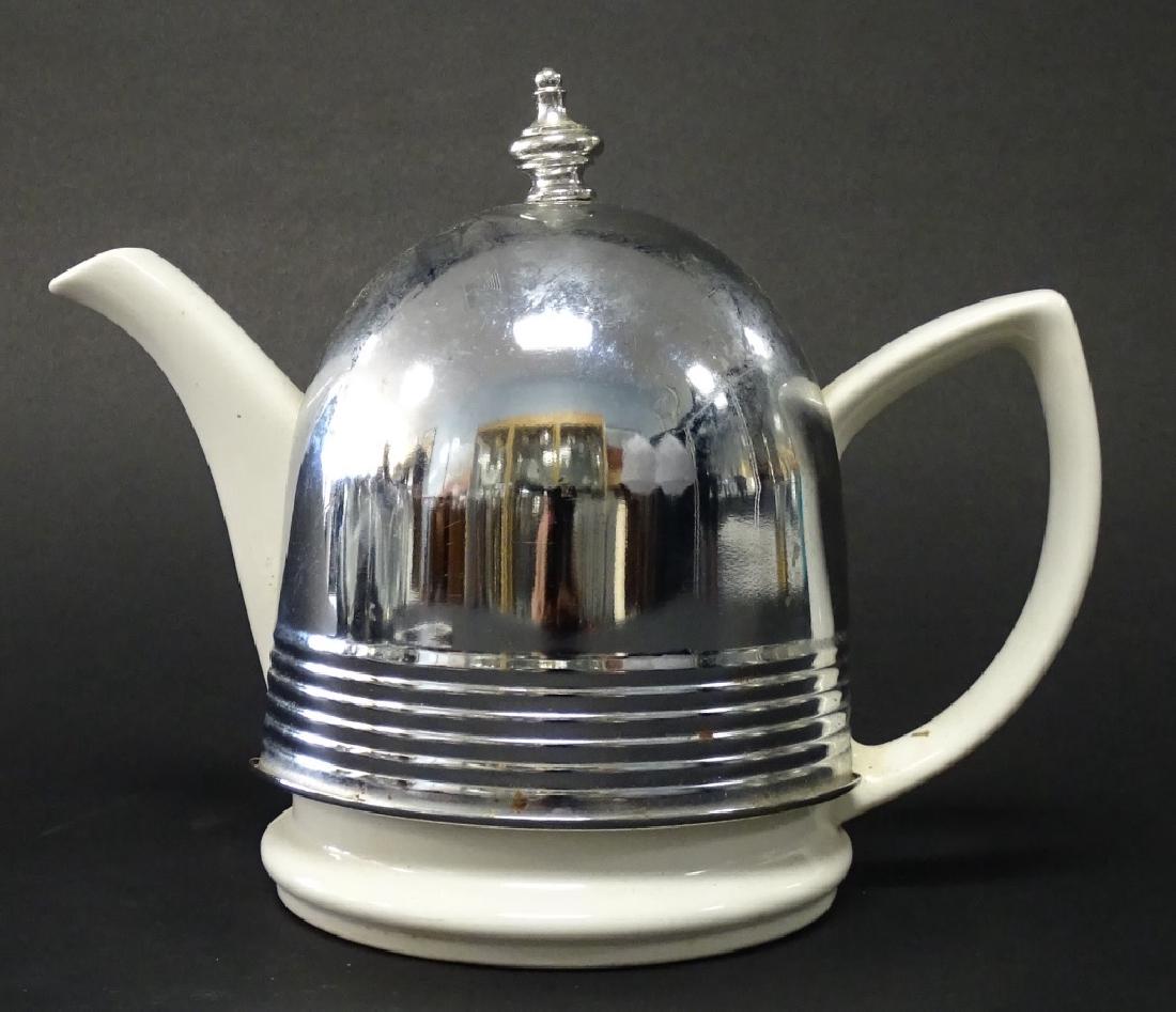 VINTAGE HALL CHINA CO. LIDDED TEAPOT & INSULATOR (1 of 4)