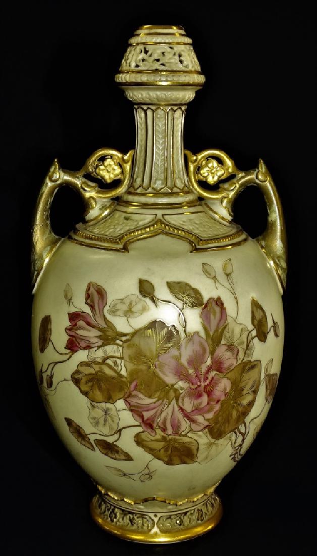ANTIQUE 19TH CENTURY HAND PAINTED ROYAL WORCESTER (1 of 3)