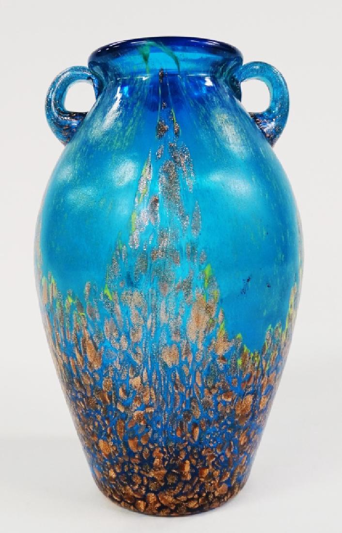 MURANO CRYSTAL GLASS DOUBLE HANDLED VASE (1 of 2)