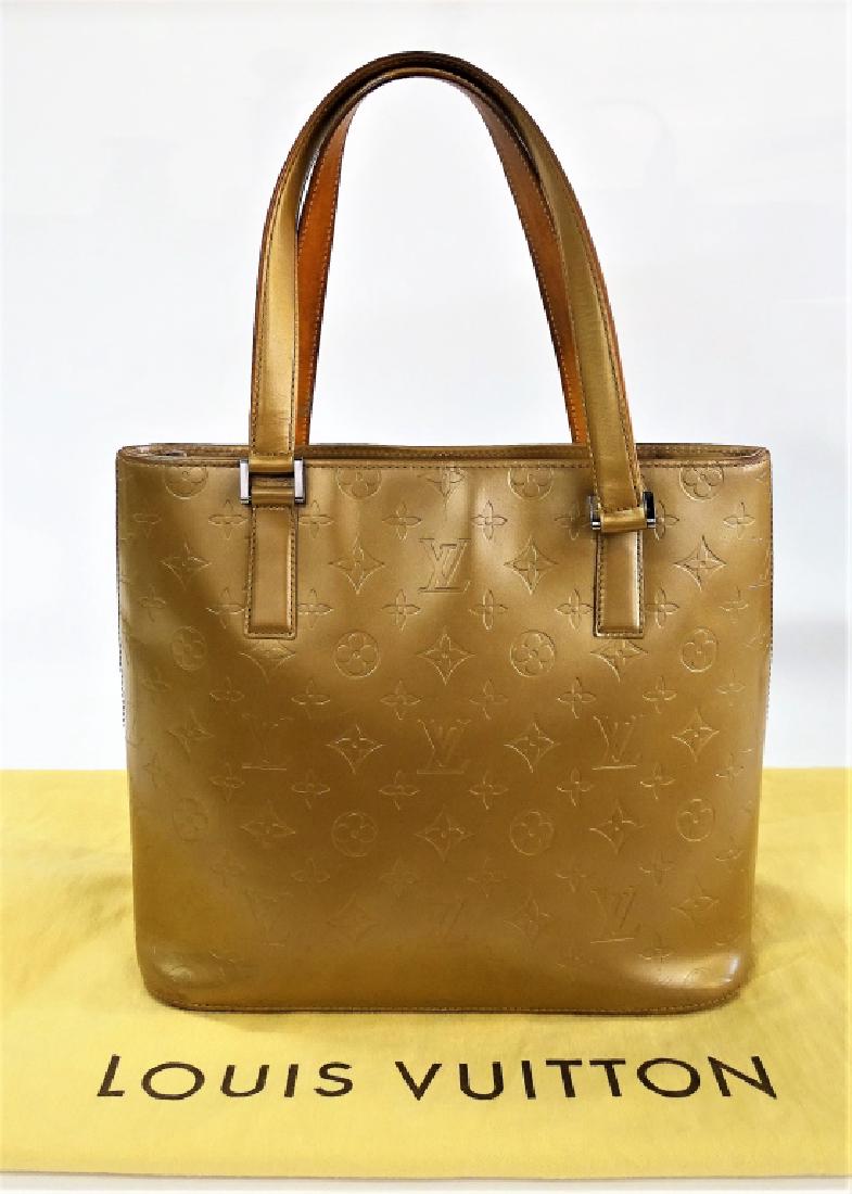 LOUIS VUITTON GOLD VERNIS LADIES HAND BAG (1 of 5)