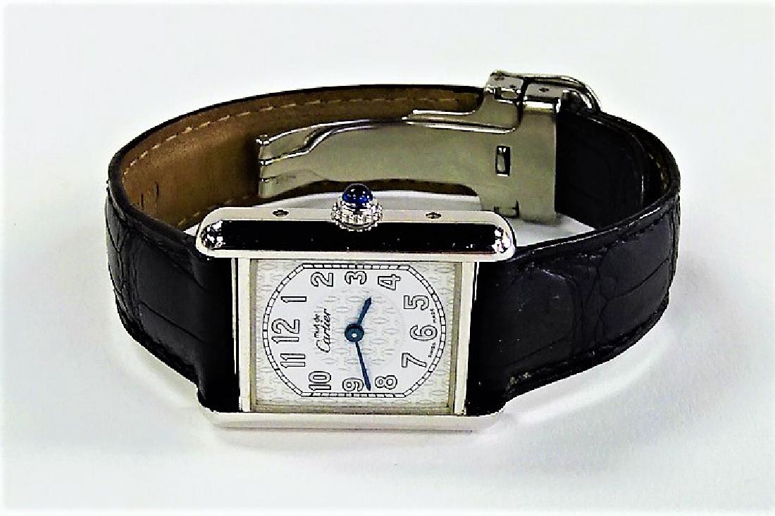 LADIES MUST DE CARTIER 925 TANK 2416 WRISTWATCH (1 of 5)