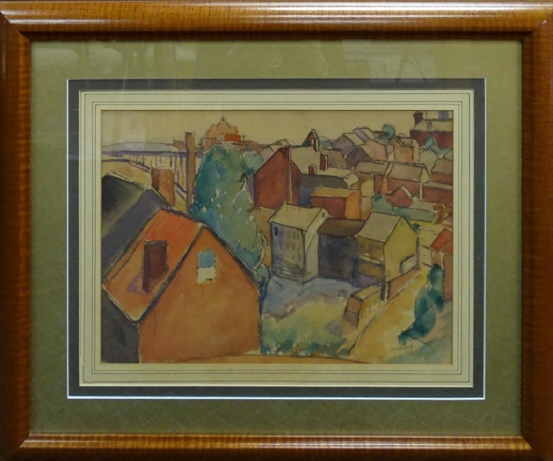 WILLIAM SHUGOLD WATERCOLOR LANDSCAPE (1 of 3)