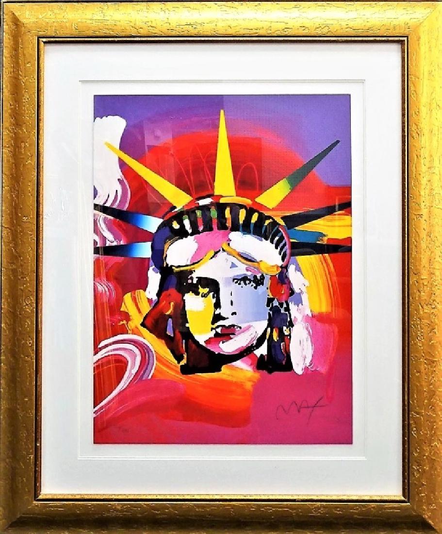 LARGE PETER MAX SERIGRAPH 'LIBERTY HEAD' (1 of 4)