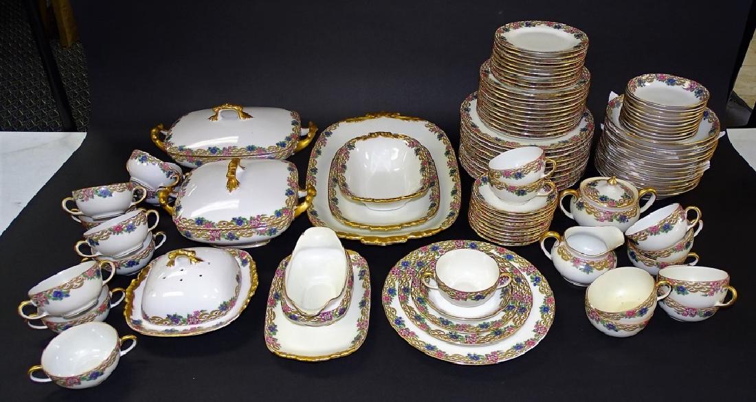 PARTIAL SVC FOR 12 J. POUYAT LIMOGES DINNERWARE (1 of 5)