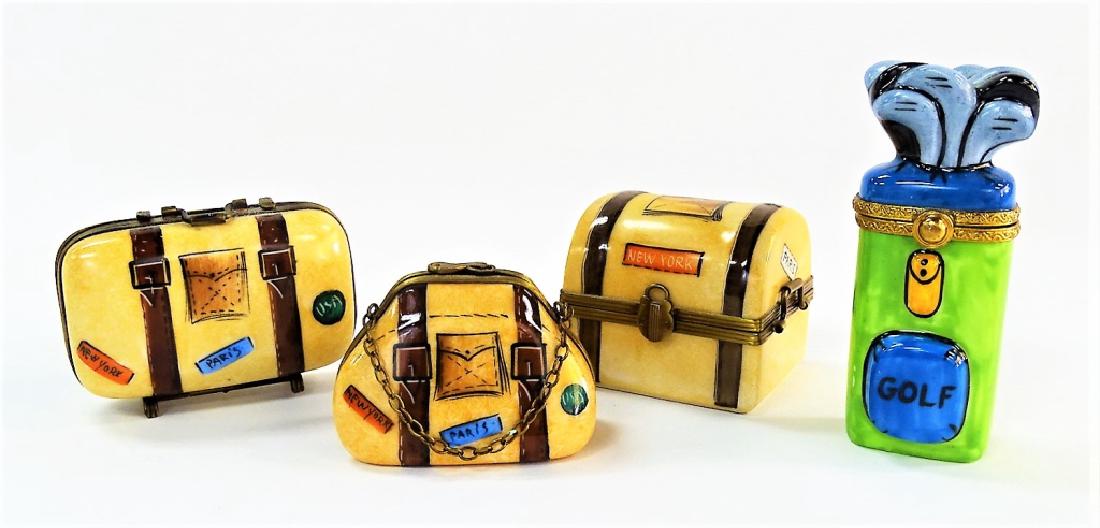 4PC COLLECTION OF LIMOGES PORCELAIN TRINKET BOXES (1 of 3)