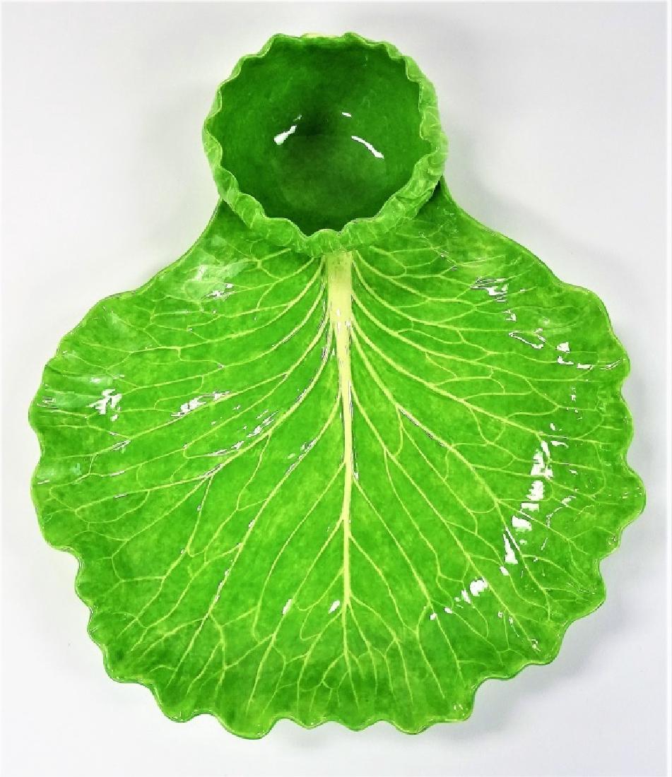HUGE RARE DODIE THAYER LETTUCE WARE CHIP& DIP (1 of 3)
