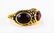 VINTAGE LADIES 14KT Y GOLD AND GARNET RING - 2