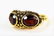 VINTAGE LADIES 14KT Y GOLD AND GARNET RING - 3