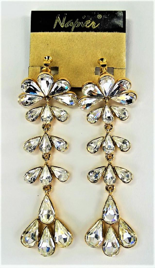 PR NAPIER HIGH FASHION COSTUME JEWELRY EARRINGS (1 of 3)