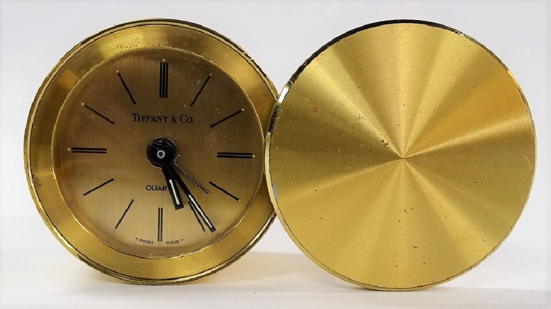 TIFFANY CO TRAVEL ALARM CLOCK, SWISS MADE (1 of 4)