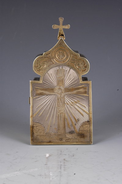 19th C. Russian Silver Gilt Altar