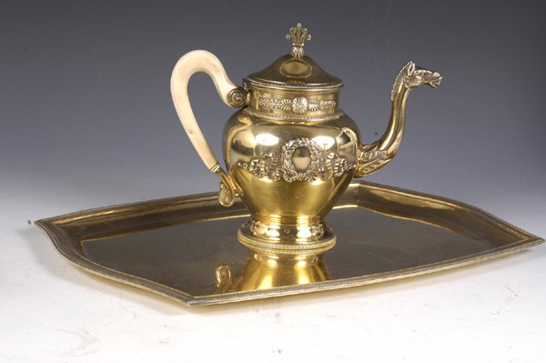 19C. French Silver Chocolate Pot