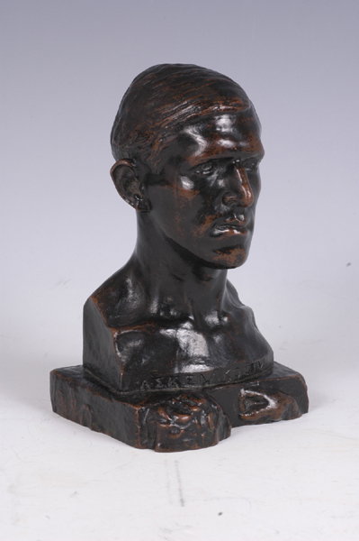Rudolph Evans Bronze Bust of a Russian Man