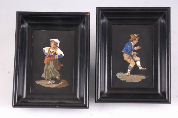 Magnificent Pair of Pietra Dura Plaques