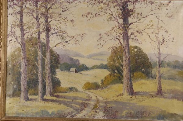 Ernest Fredericks oil on canvas Landsacpe