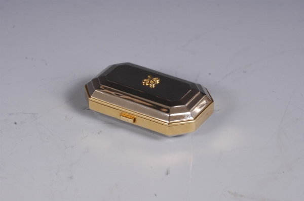 MAUBOUSSIN 18k Two-Tone Gold Pill Box pillbox