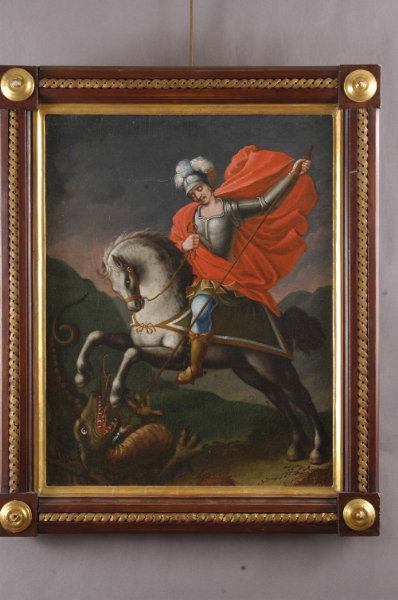 St. George - 18th Century Oil on Canvas