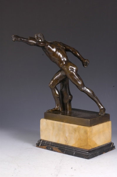 A Bronze Figure of an Athlete-19th century