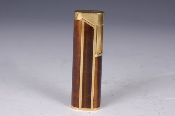 Pierre Cardin 18k Gold Tiger's Eye Lighter