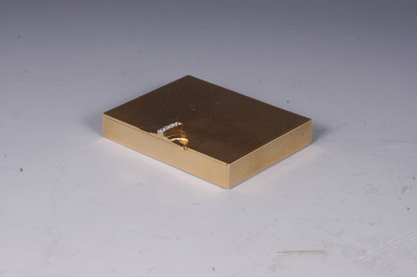 TIFFANY&CO. Deco 14k Gold Diamond Compact