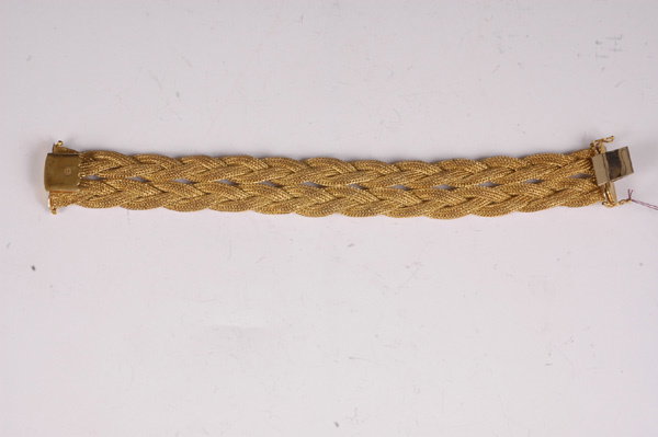 Corletto 18kt Gold Italian Braided Rope Bracelet