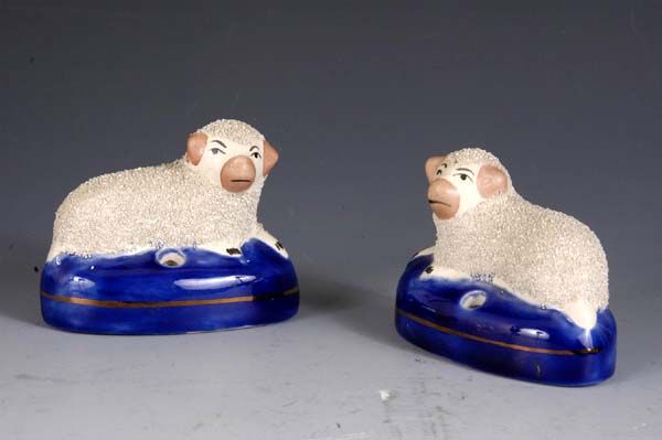 Pair of English Staffordshire Sheep