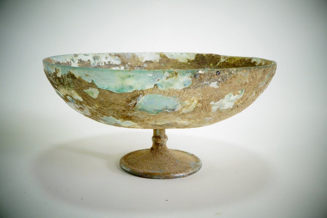 A Late Roman Glass Footed Cup (1 of 3)