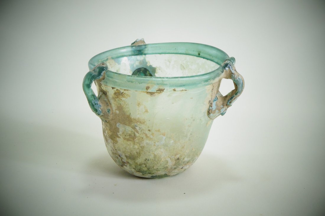 A Roman Tri-Handled Glass Cup (1 of 3)