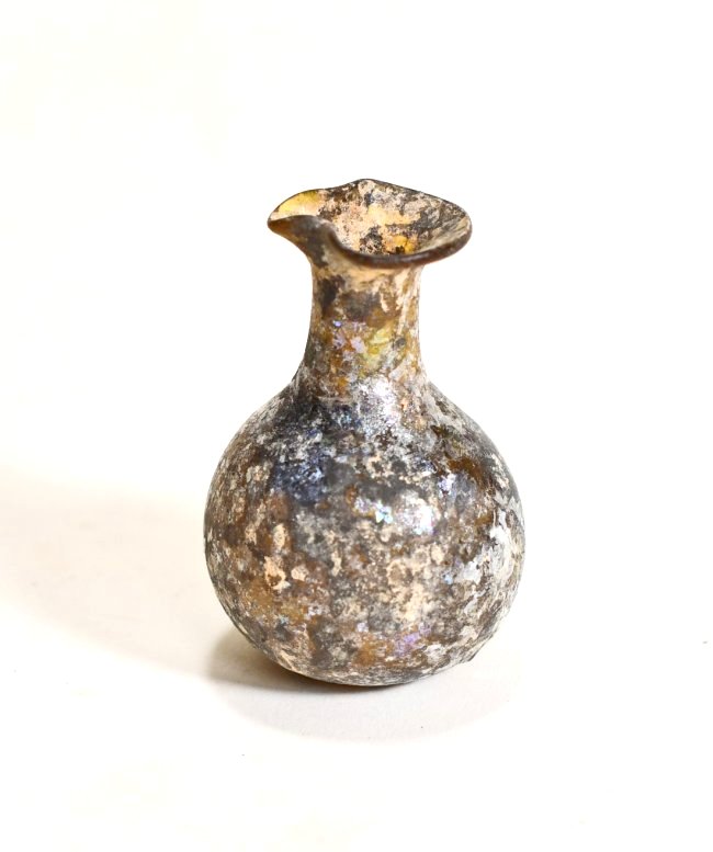 A Roman Glass Flask with Spouted Rim (1 of 5)