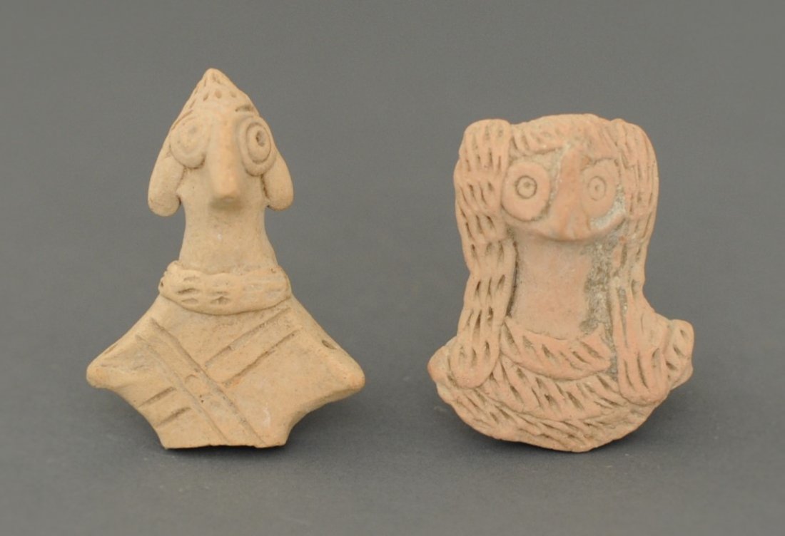 A Pair of Near Eastern Clay Busts (1 of 1)