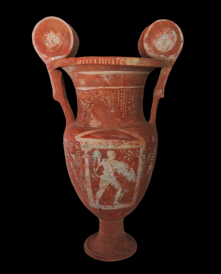 Large Canosan Krater Depicting Gladiator (1 of 3)