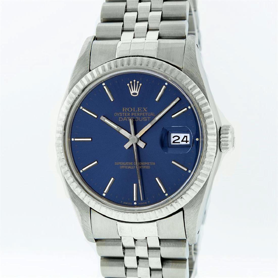 Rolex Men's Stainless Steel Dial Pre-owned: Authenticity guaranteed - Rolex Pre-owned Men's Stainless Steel Dial - 36mm case - Comes with generic watch box