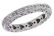 Genuine 0.87 CTW Diamond Wedding Band Ring in Platinum