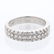 Genuine 0.61 CTW Diamond Wedding Band Ring in Platinum