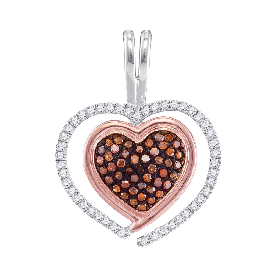 0.25 CTW Red Color Diamond Heart Love Pendant 10KT: REF-22H4M- SKU: GD97829 ---- 0.25 CTW Red Color Diamond Heart Love Pendant 10KT Two-tone Gold Manufacturer's Suggested Retail Price: $880.00 Mainstone Type: Colored Red Diamond @ 0.12ct Mainstone Colo