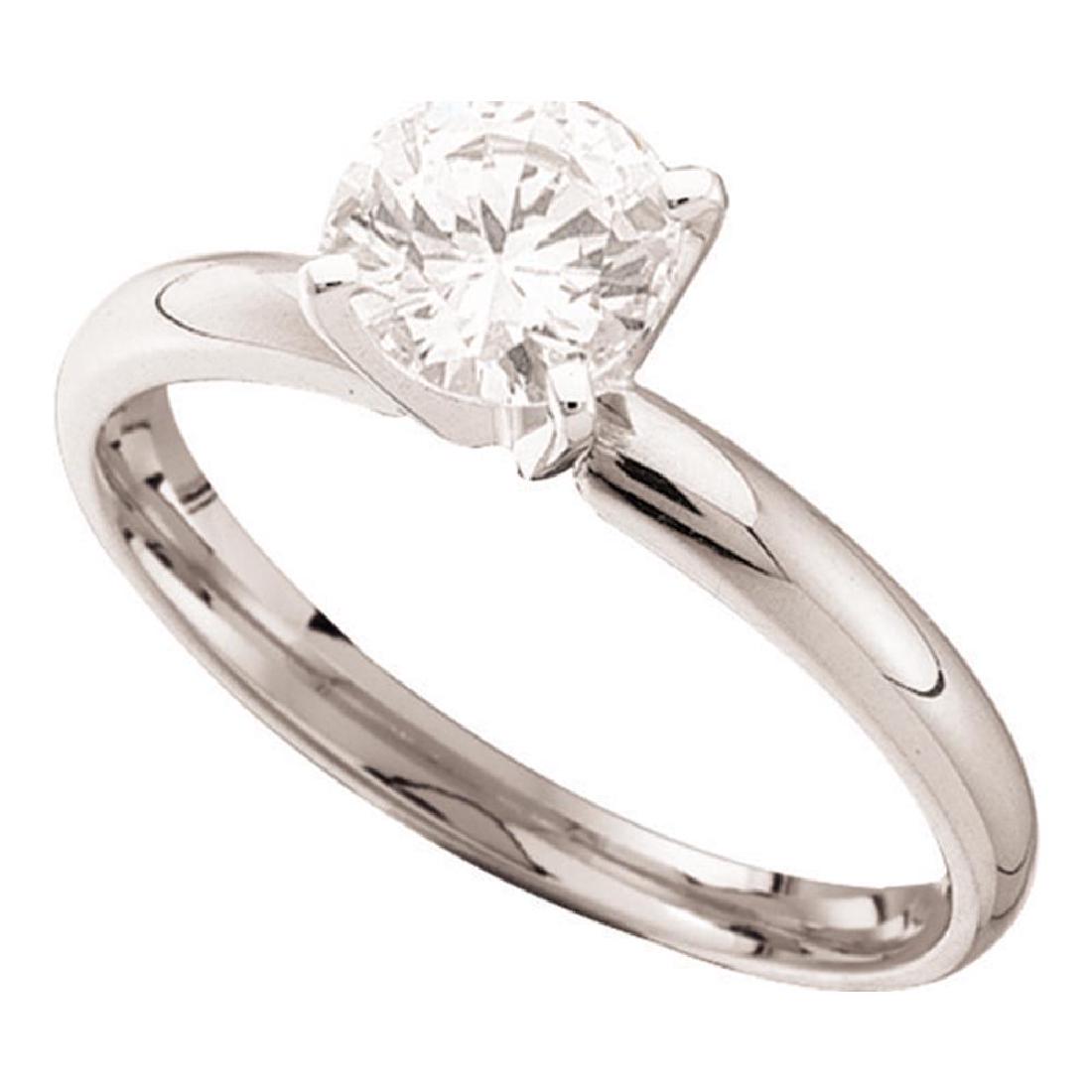 0.51 CTW Diamond Solitaire Bridal Engagement Ring 14KT: REF-82N4F- SKU: GD12174 ---- 0.51 CTW Diamond Solitaire Bridal Engagement Ring 14KT White Gold Manufacturer's Suggested Retail Price: $3230.00 Mainstone Type: Diamond @ 0.51ct Mainstone Color: J-K Mai