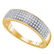 0.25 CTW Mens Pave-set Diamond Wedding Ring 10KT Yellow