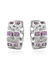 1.5 CTW Pink Sapphire & Diamond Earrings 18K White Gold