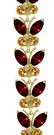 Genuine 16.5 ctw Garnet & Citrine Bracelet Jewelry 14KT