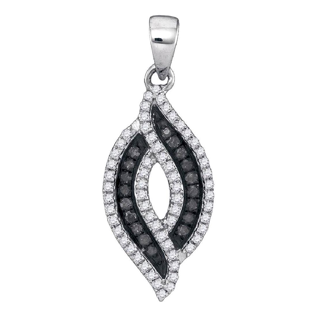 0.30 CTW Black Color Diamond Oval Pendant 10KT White: REF-19X4Y- SKU: GD88869 ---- 0.30 CTW Black Color Diamond Oval Pendant 10KT White Gold Manufacturer's Suggested Retail Price: $760.00 Mainstone Type: Colored Black Diamond @ 0.10ct Mainstone Color: Bl