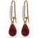 Genuine 17.78 ctw Ruby & Diamond Earrings Jewelry 14KT