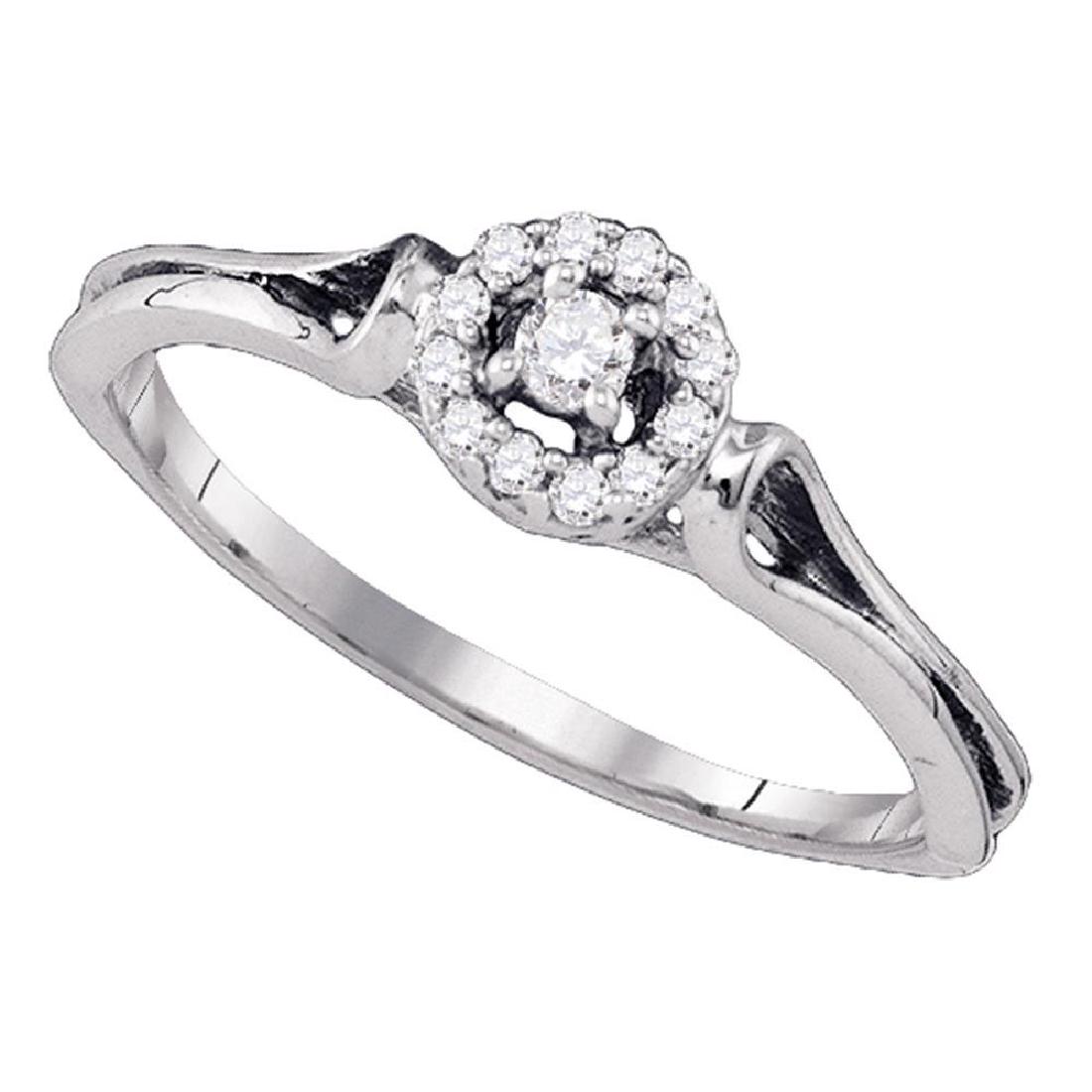 0.10 CTW Diamond Solitaire Bridal Engagement Ring 10KT: REF-12W2K- SKU: GD77572 ---- 0.10 CTW Diamond Solitaire Bridal Engagement Ring 10KT White Gold Manufacturer's Suggested Retail Price: $470.00 Mainstone Type: Diamond @ 0.03ct Mainstone Color: H-I Main