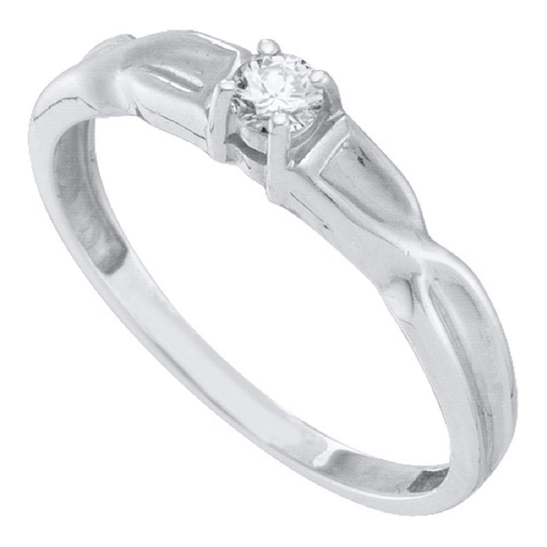 0.10 CTW Diamond Solitaire Bridal Ring 10KT White Gold: REF-16K4W- SKU: GD12774 ---- 0.10 CTW Diamond Solitaire Bridal Ring 10KT White Gold Manufacturer's Suggested Retail Price: $650.00 Mainstone Type: Diamond @ 0.10ct Mainstone Color: I-J Mainstone Clari