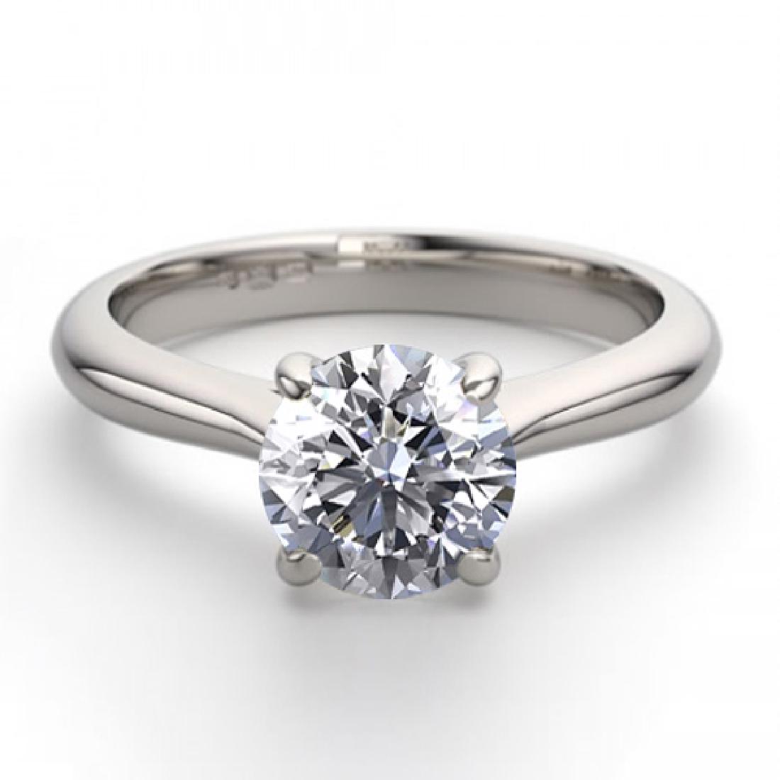 18K White Gold 1.02 ctw Natural Diamond Solitaire Ring: REF-303N5W ---- WJ13259 ----- Manufacturer's Suggested Retail Price: $11500.00 ----- 18K White Gold Jewelry 1.02 ctw Natural Diamond Solitaire Ring ----- Diamond: 1 Round cut @ 1.02 ctw Minimum Diamon