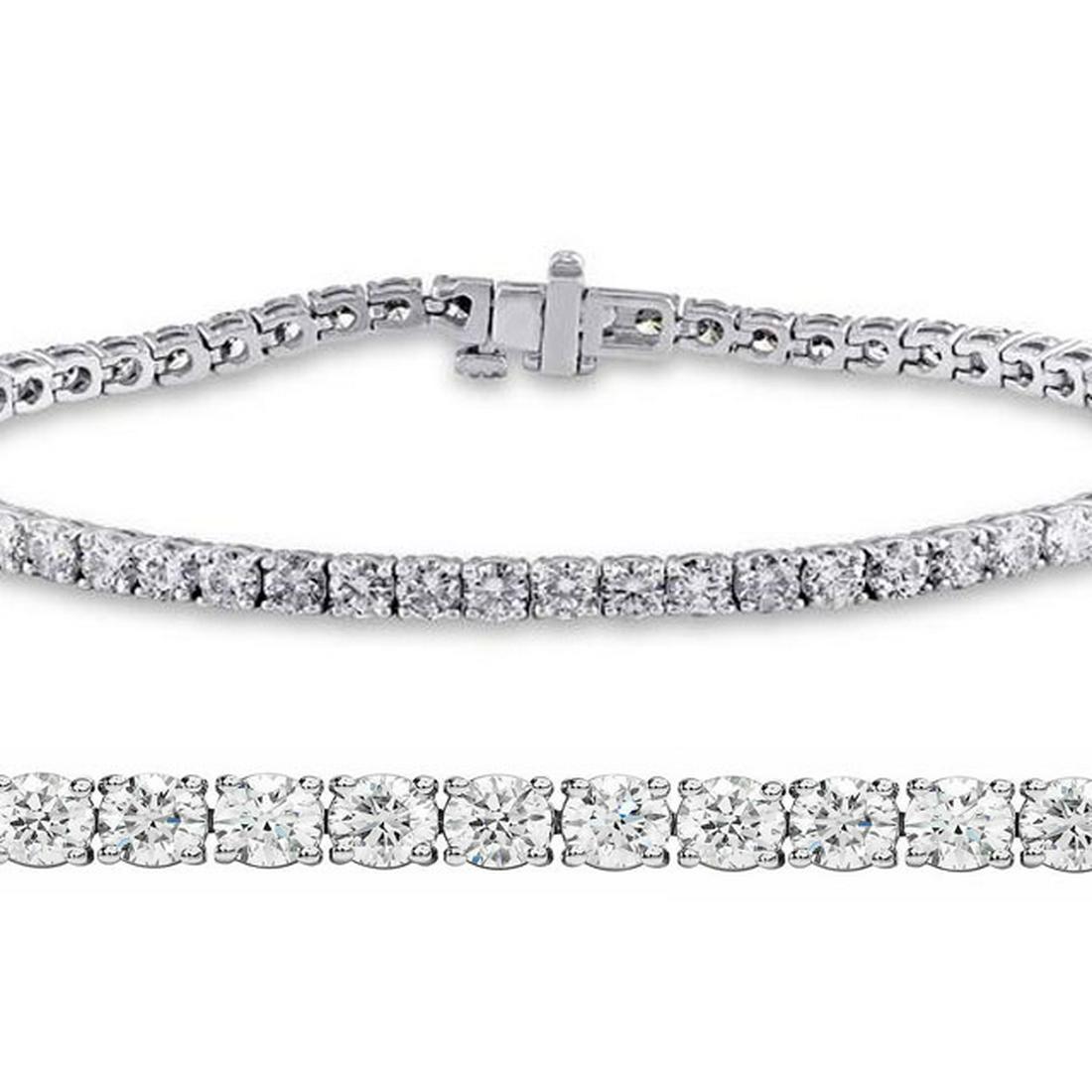 Natural 3.03ct VS-SI Diamond Tennis Bracelet 14K White: REF-200W6N ---- Natural 3.03ct VS-SI Diamond Tennis Bracelet 14K White Gold ---- Manufacturer's Suggested Retail Price: $7500 Total Diamond Weight: 3.03 carats Diamond Count: 64 Round Diamond Diamond 
