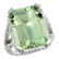 Natural 13.72 ctw green-amethyst & Diamond Engagement