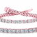 Natural 10ct VS-SI Diamond Tennis Bracelet 14K Rose