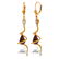 Genuine 6.66 ctw Ruby & Diamond Earrings 14KT Rose Gold