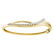 1 CTW Diamond Journey Bangle 14K Yellow Gold -